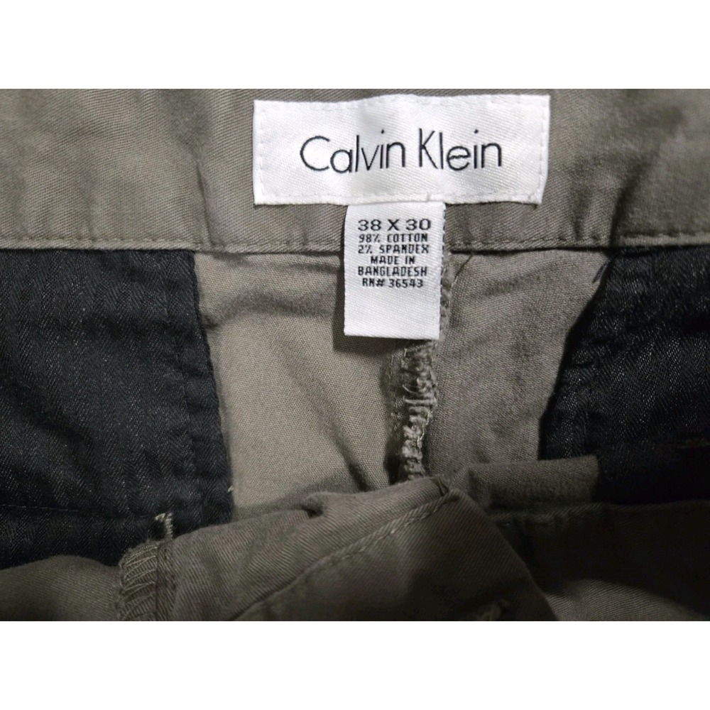 Calvin Klein Mens Dress Pants Flat Front‎ Chino Pant Size 38x30 - Picture 3 of 6
